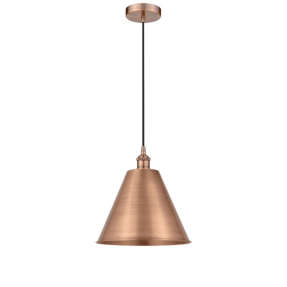 Innovations 616-1P-AC-MBC-12-AC-LED Edison Cone Mini Pendant in Antique Copper