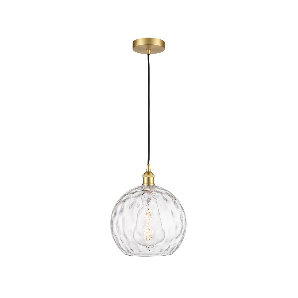Innovations 616-1P-SG-G1215-10 Athens Water Glass Mini Pendant in Satin Gold