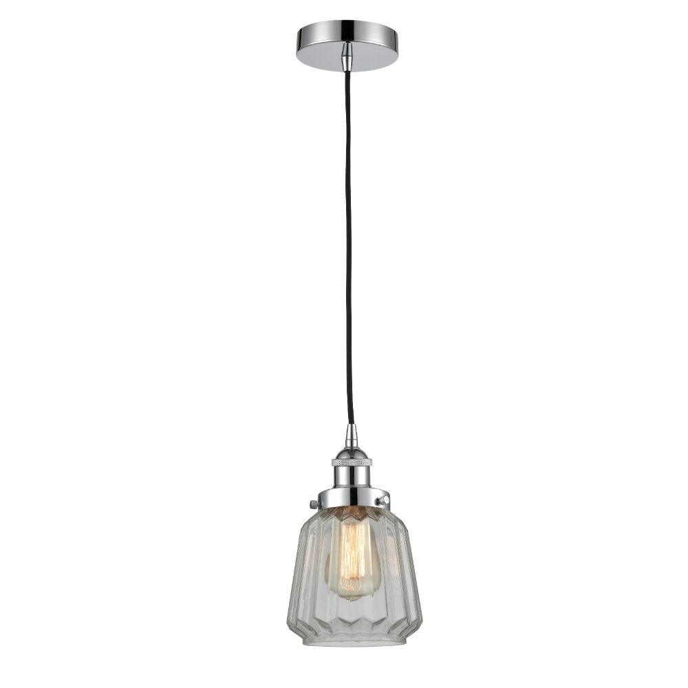 Innovations 616-1PH-PC-G142 Chatham 1 Light 7 inch Mini Pendant in Polished Chrome