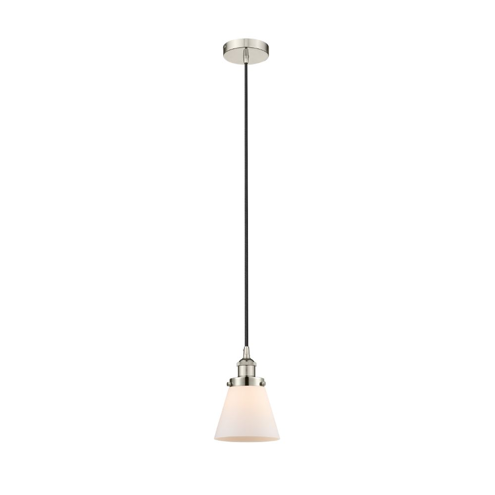 Innovations 616-1PH-PN-G61 Cone Mini Pendant in Polished Nickel