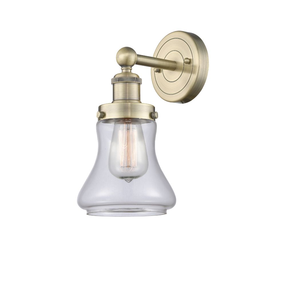 Innovations 616-1W-AB-G192 Bellmont - 1 Light 7" Sconce - Antique Brass Finish - Clear Shade