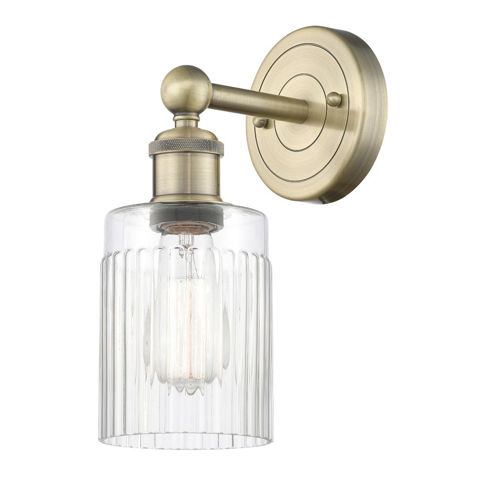 Innovations 616-1W-AB-G342 Hadley - 1 Light 5" Sconce - Antique Brass Finish - Clear Shade