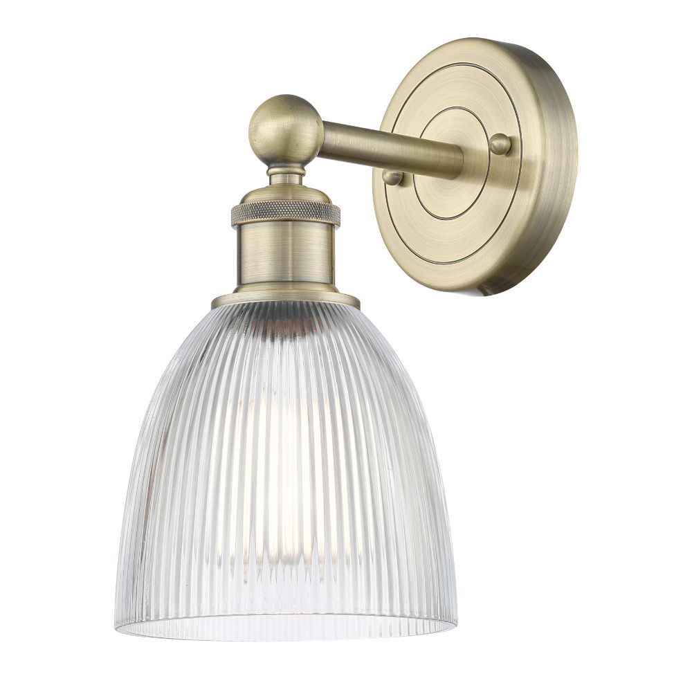 Innovations 616-1W-AB-G382 Castile - 1 Light 6" Sconce - Antique Brass Finish - Clear Shade