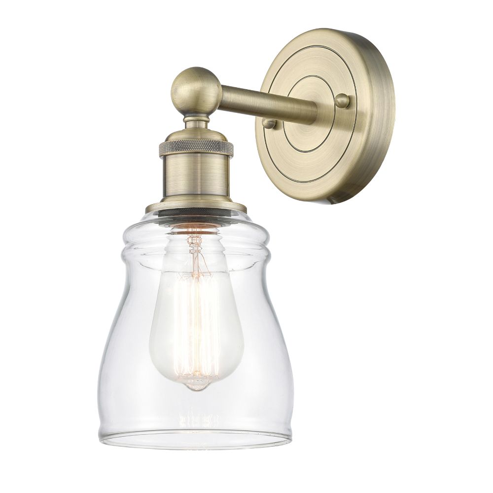 Innovations 616-1W-AB-G392 Ellery - 1 Light 5" Sconce - Antique Brass Finish - Clear Shade