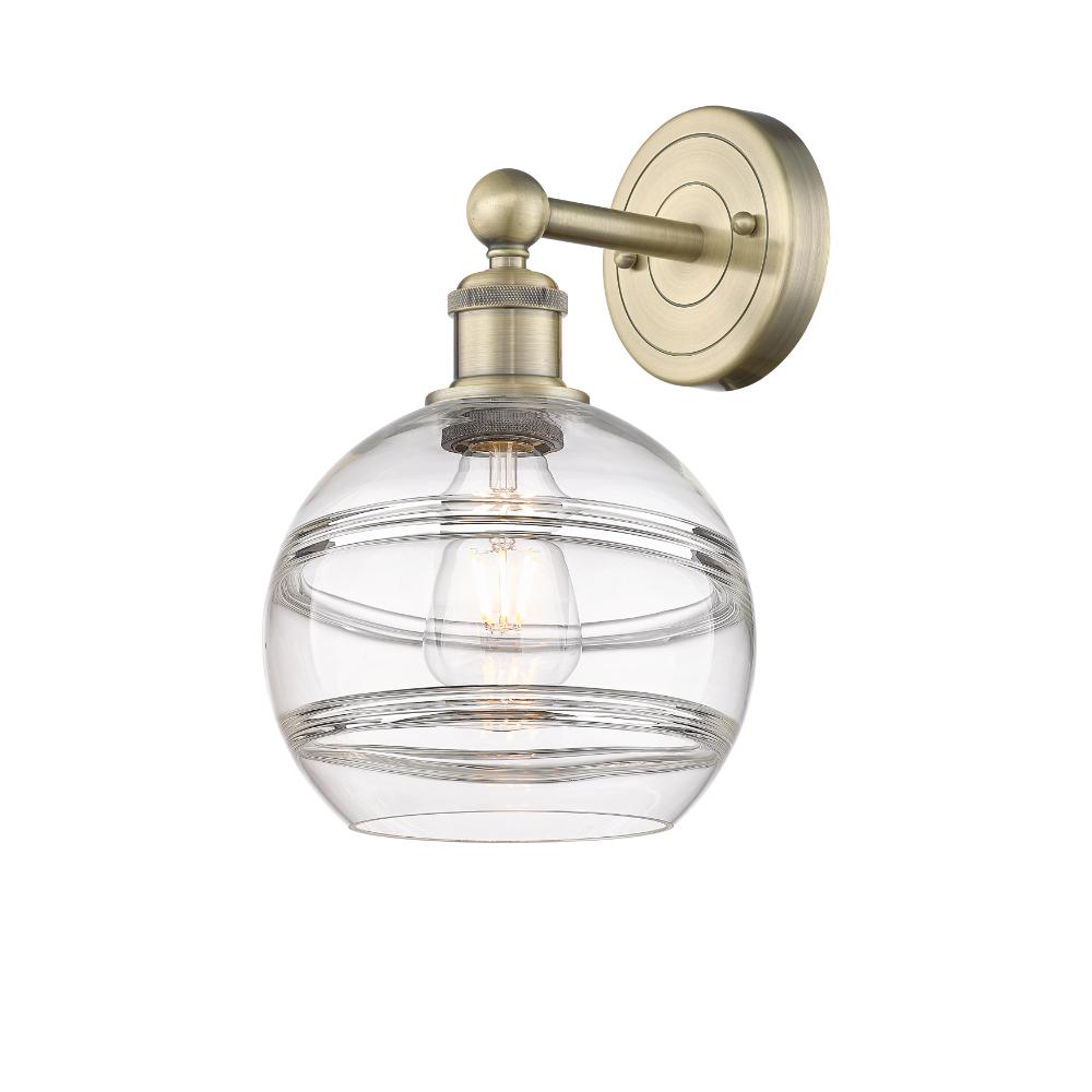 Innovations 616-1W-AB-G556-8CL Edison - Rochester - 1 Light 8" Sconce - Antique Brass Finish - Clear Shade