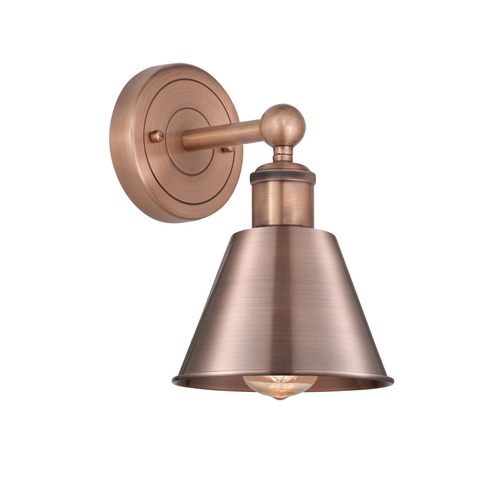 Innovations 616-1W-AC-M8-AC Smithfield - 1 Light 7" Sconce - Antique Copper Finish - Antique Copper Shade