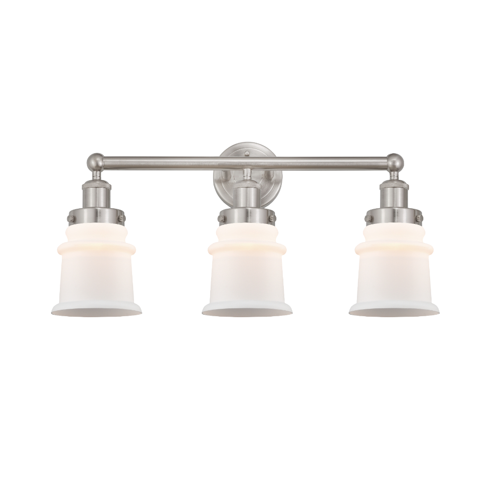 Innovations 616-3W-SN-G181S Small Canton 3 Light Bath Vanity Light part of the Edison Collection
