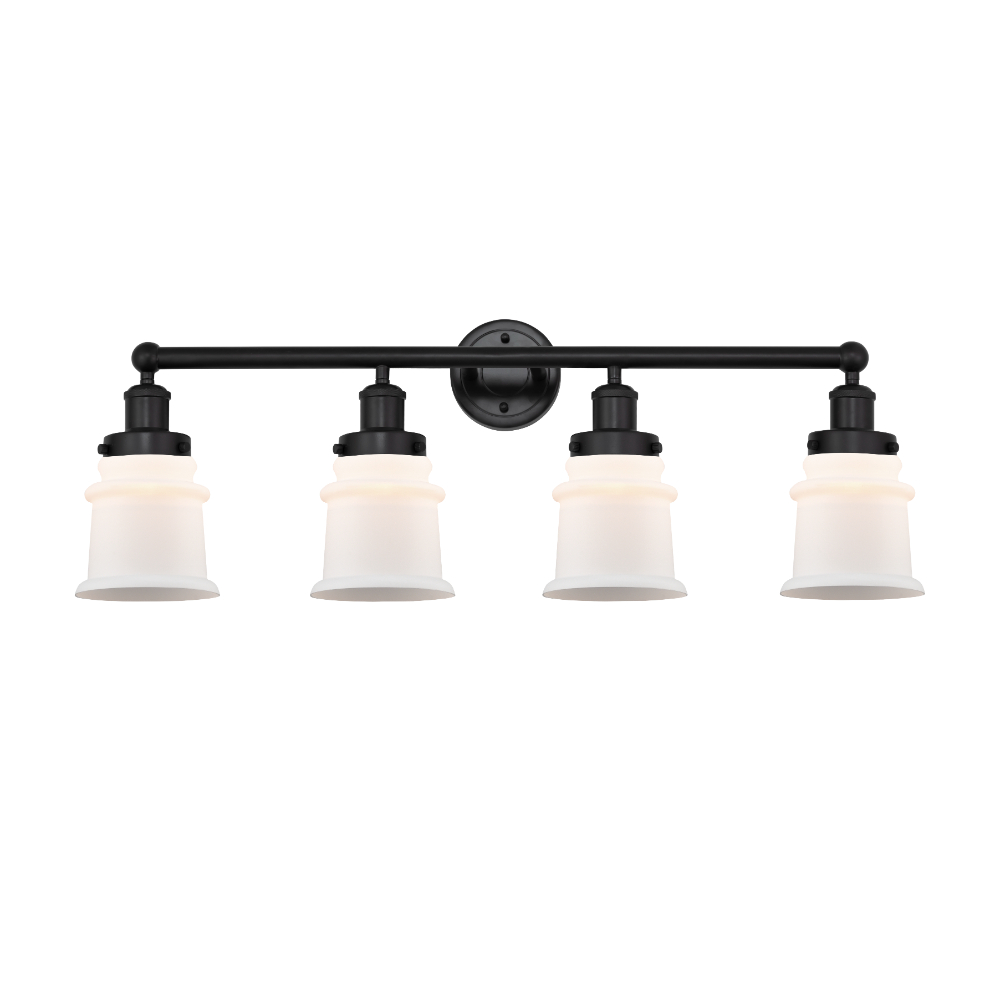 Innovations 616-4W-BK-G181S Small Canton 4 Light Bath Vanity Light part of the Edison Collection