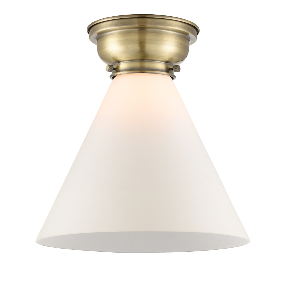Innovations 623-1F-AB-G41-L-LED X-Large Cone 1 Light Flush Mount in Antique Brass