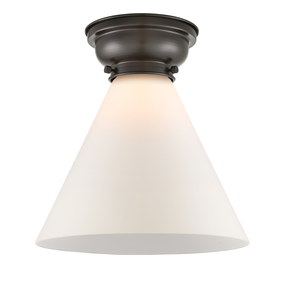 Innovations 623-1F-OB-G41-L X-Large Cone 1 Light 12 inch Flush Mount in Oil Rubbed Bronze