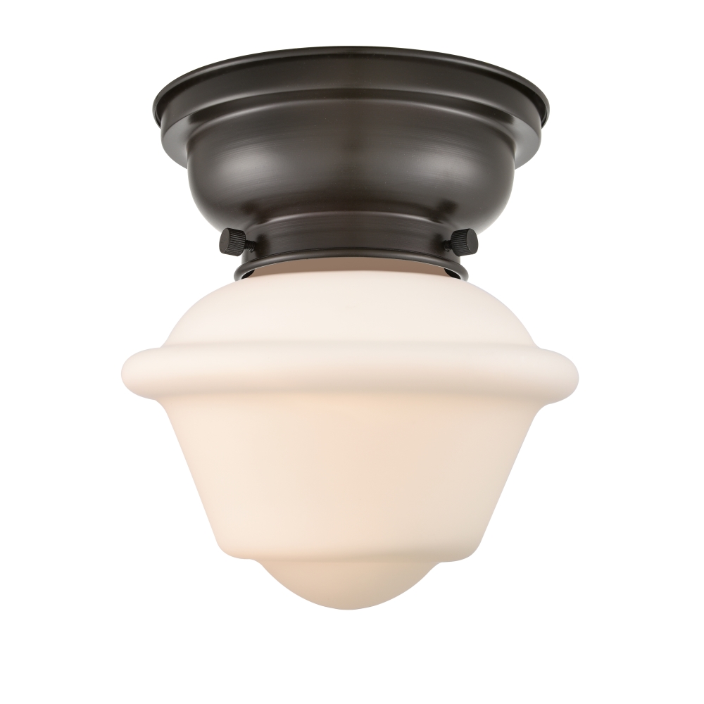 Innovations 623-1F-OB-G531 Small Oxford 1 Light 8 inch Flush Mount in Oil Rubbed Bronze