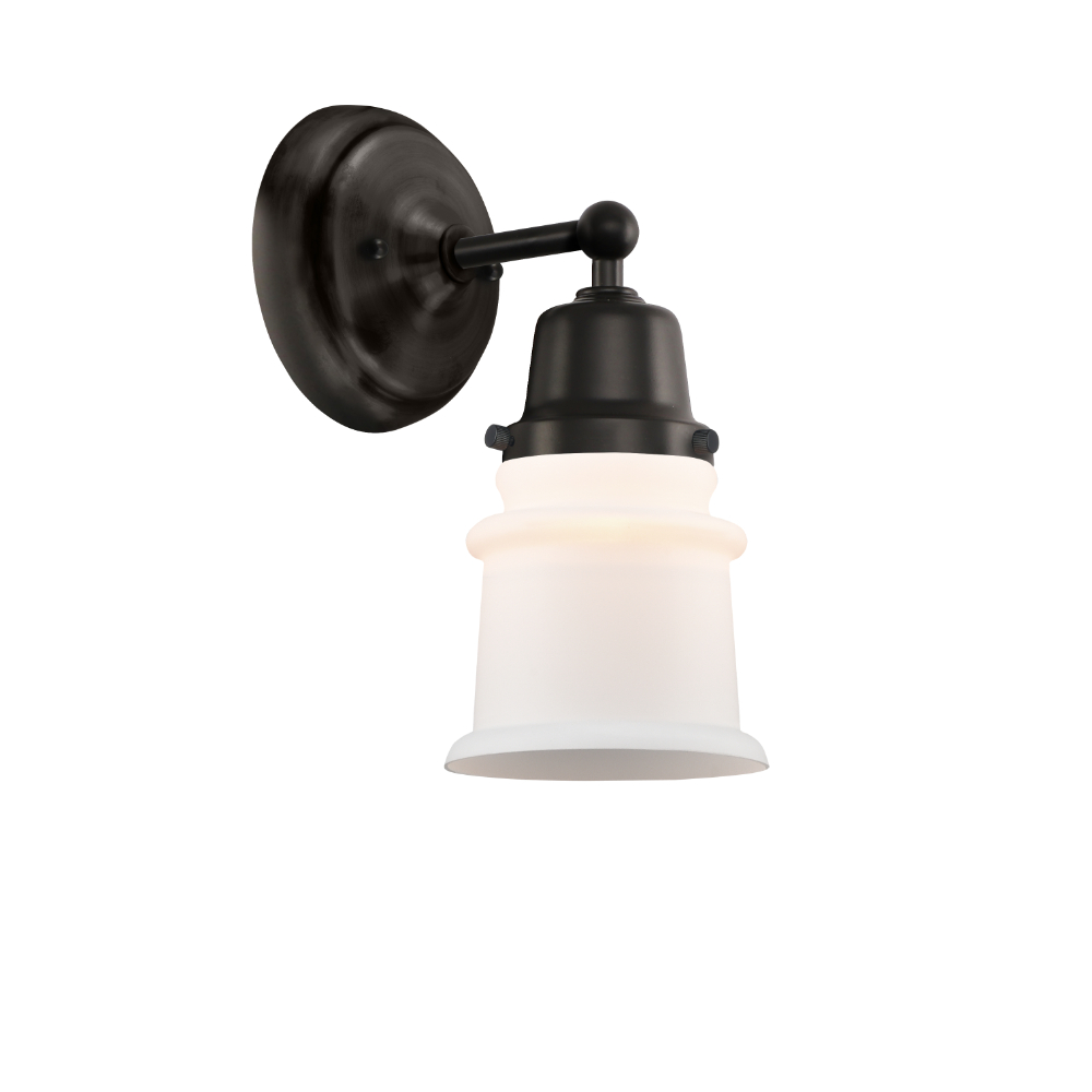 Innovations 623-1W-BK-G181S Small Canton 1 Light 12 inch Sconce