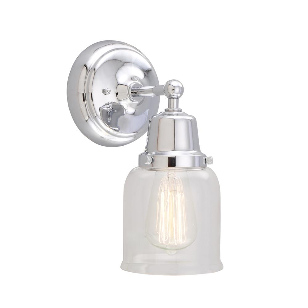 Innovations 623-1W-PC-G52 Aditi Small Bell 1 Light 12" Sconce in Polished Chrome