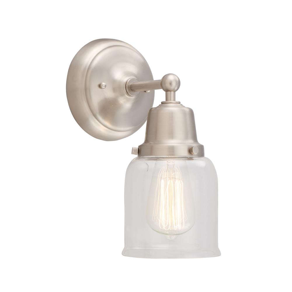 Innovations 623-1W-SN-G52 Aditi Small Bell 1 Light 12" Sconce in Brushed Satin Nickel