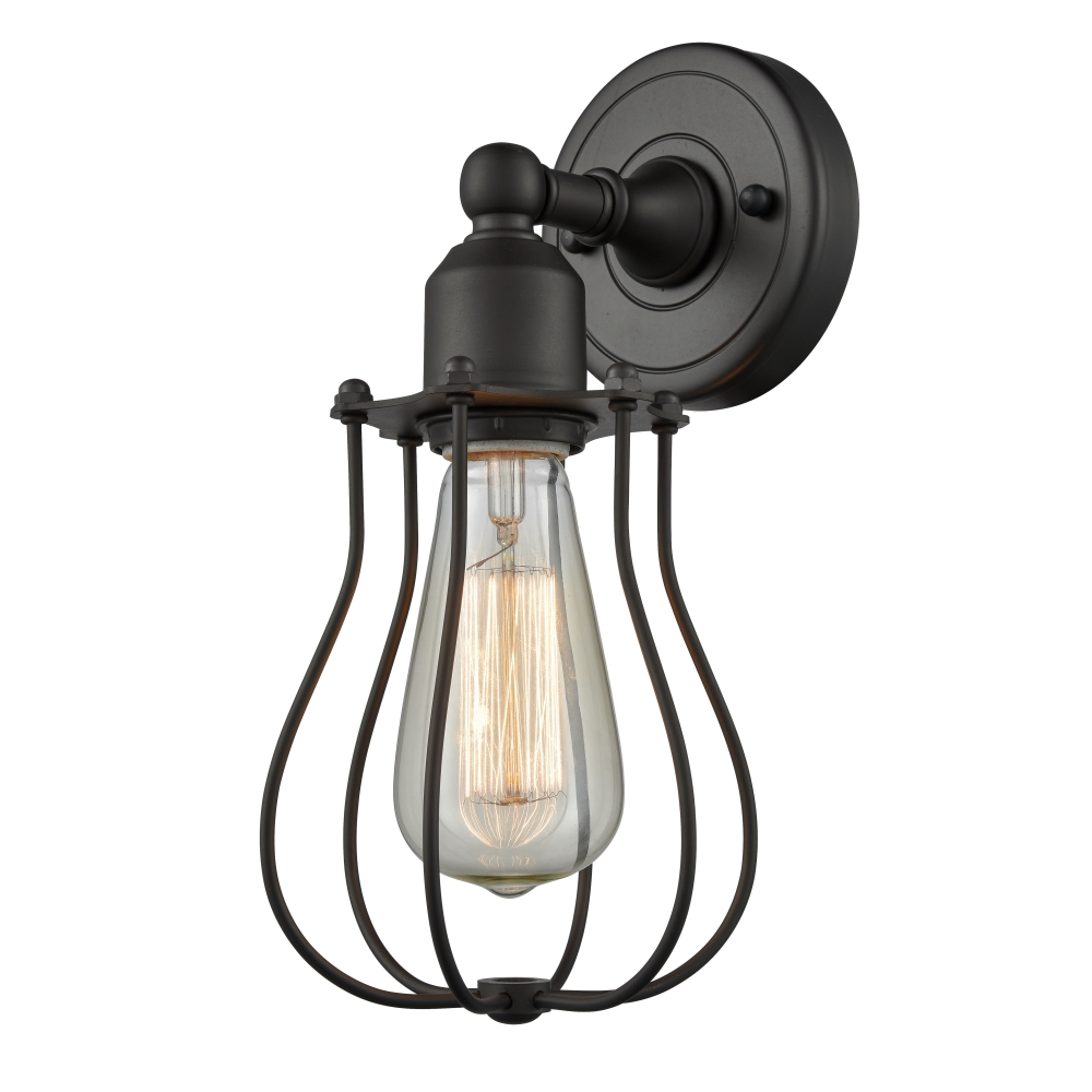 Innovations 9001WOBCE513OB Muselet 1 Light Sconce in Oil Rubbed Bronze