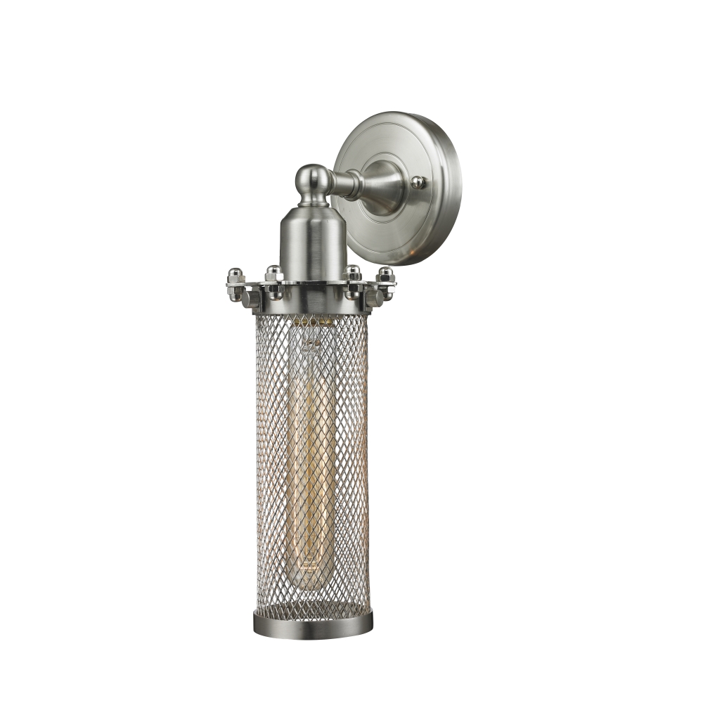 Innovations 900-1W-SN-CE216-SN-LED Quincy Hall 1 Light Sconce part of the Austere Collection in Brushed Satin Nickel
