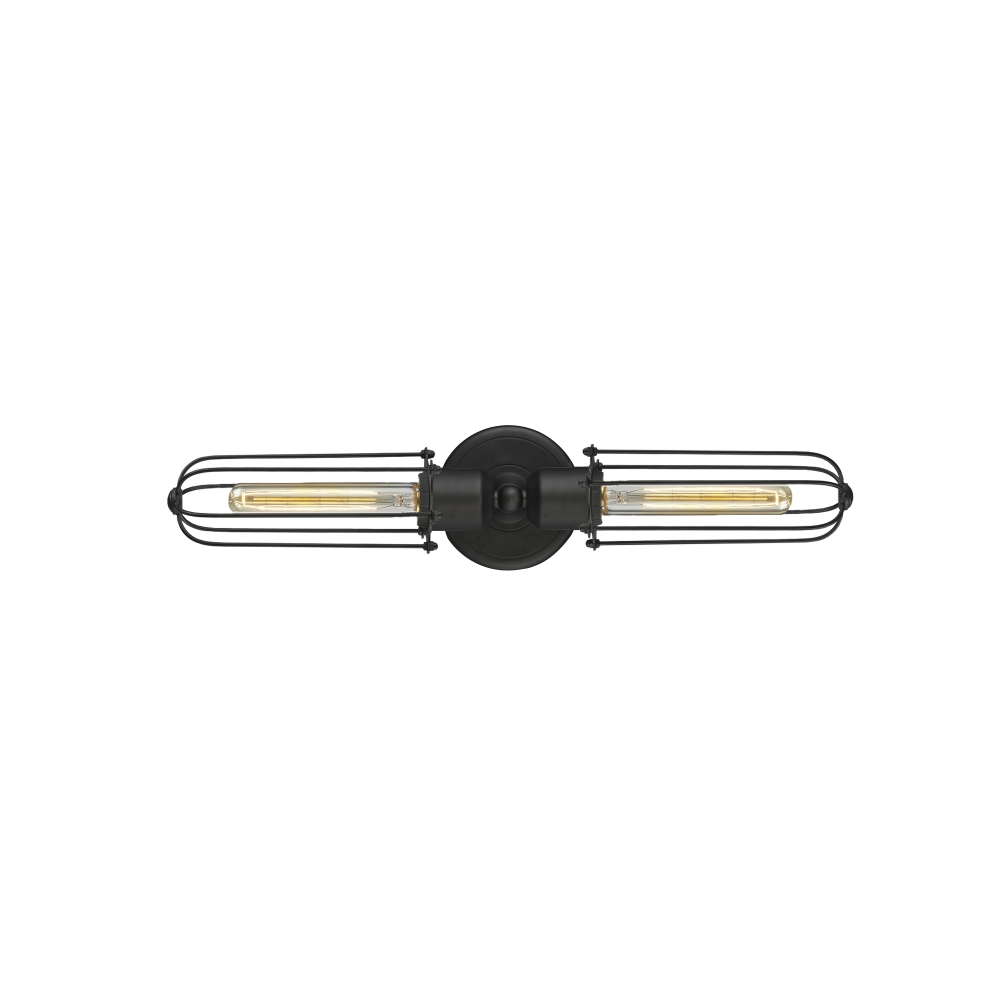 Innovations 900-2W-OB-CE225-OB-LED Muselet 2 Light Bath Vanity Light part of the Austere Collection in Oil Rubbed Bronze