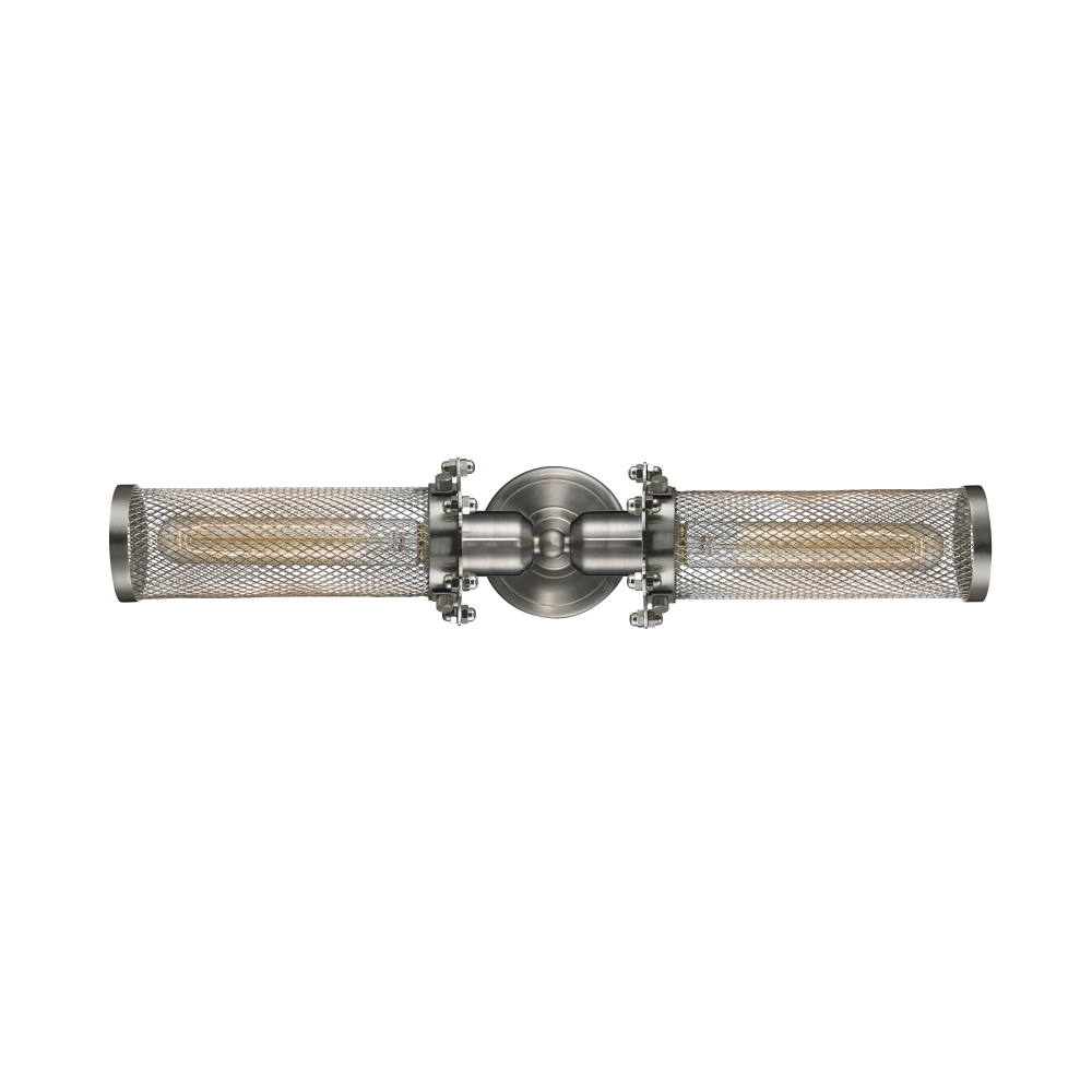 Innovations 900-2W-SN-CE216-SN Austere Quincy Hall 2 Light Bath Vanity Light in Brushed Satin Nickel