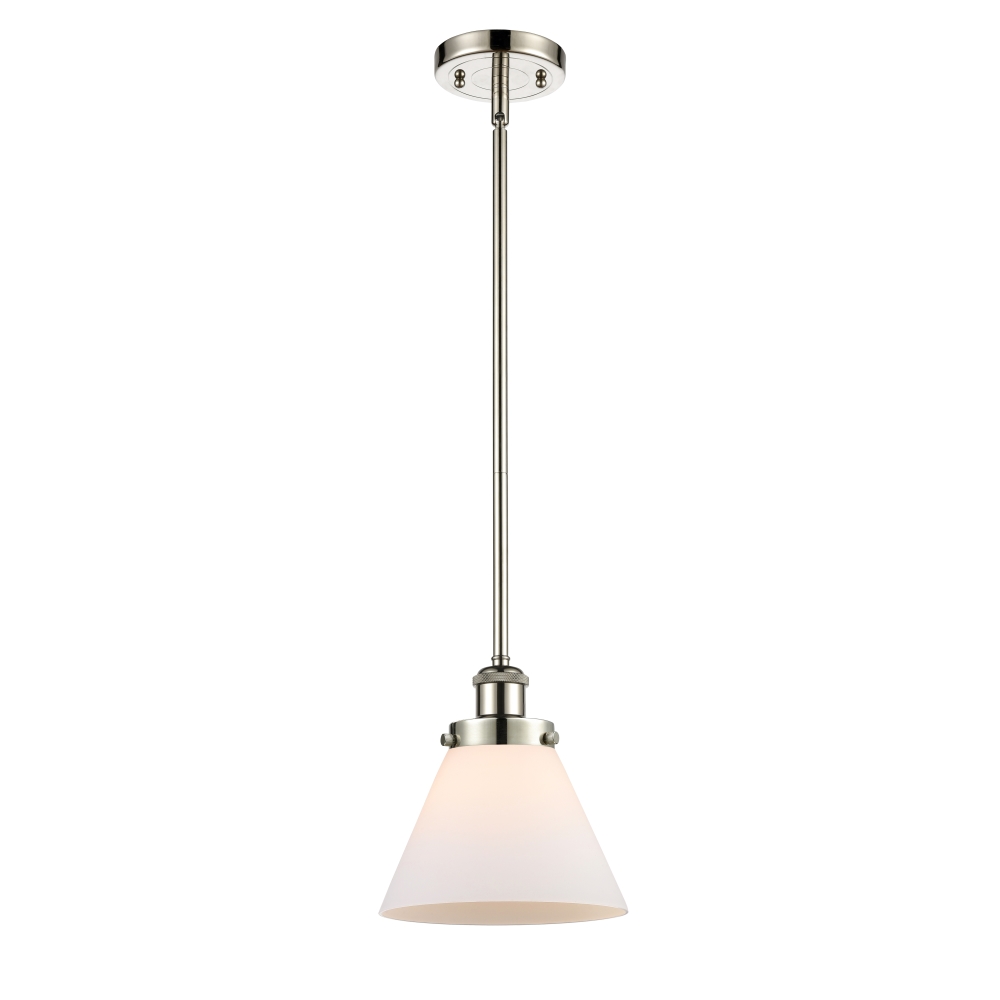 Innovations 916-1S-PN-G41 Cone 1 Light 8 inch Mini Pendant in Polished Nickel