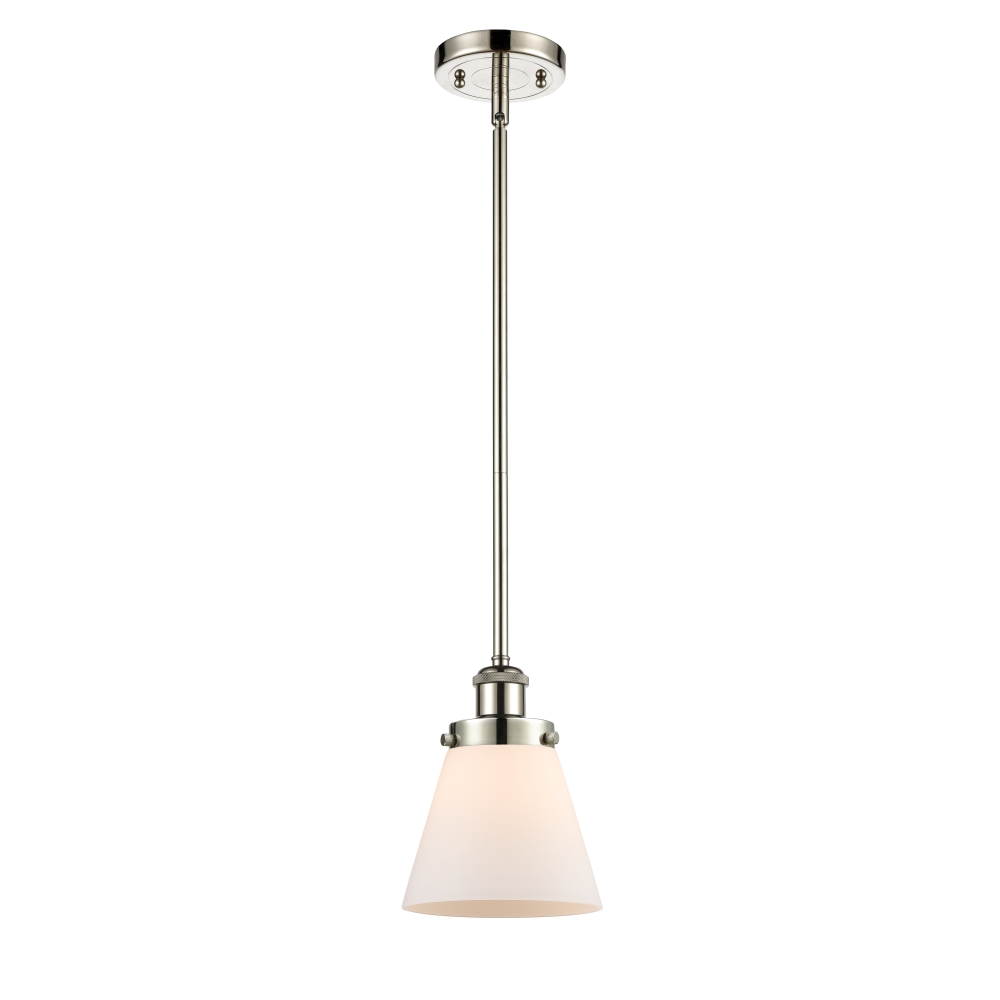 Innovations 916-1S-PN-G61 Cone 1 Light 6 inch Mini Pendant in Polished Nickel