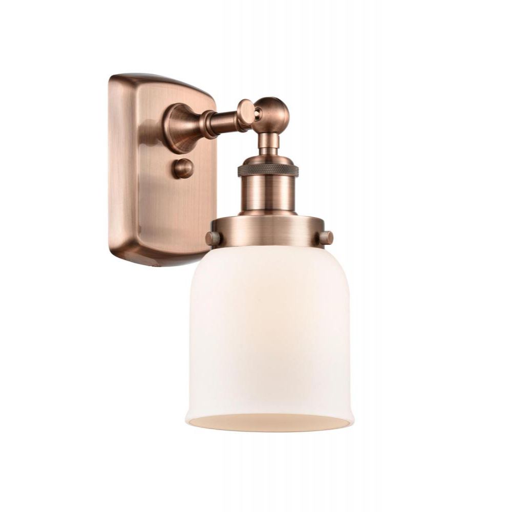 Innovations 916-1W-WPC-G53-LED Small Bell 1 Light Sconce in White and Polished Chrome