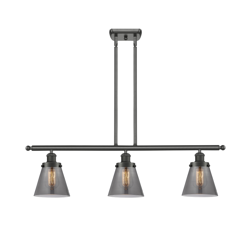 Innovations 916-3I-OB-G63 Small Cone 3 Light Island Light in Oil Rubbed Bronze
