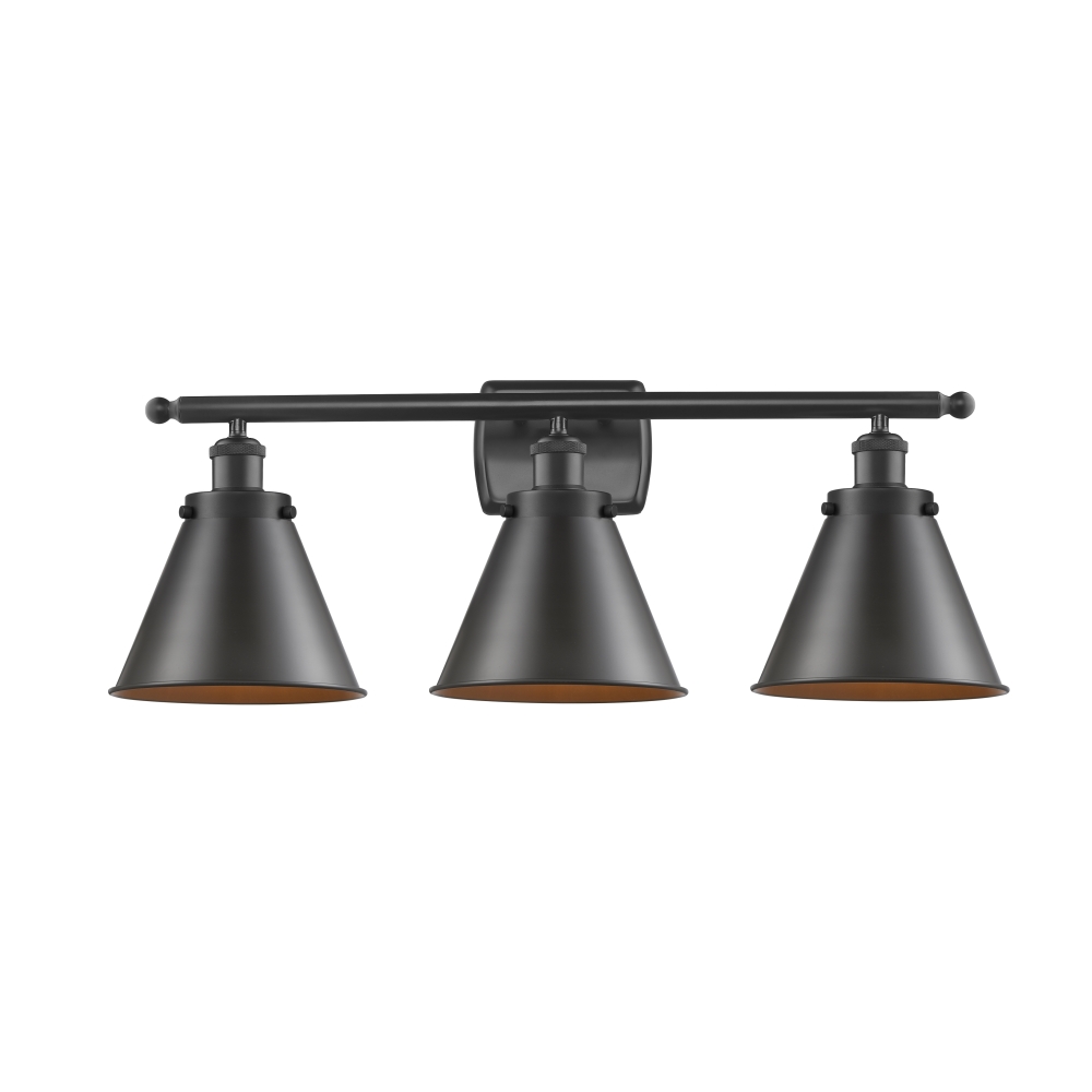 Innovations 916-3W-OB-M13-LED Appalachian 3 Light Bath Vanity Light part of the Ballston Collection in Oil Rubbed Bronze