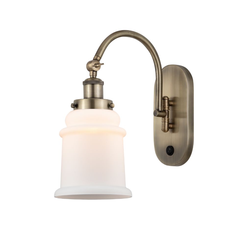 Innovations 918-1W-AB-G181 Canton 1 Light 6.5 inch Sconce in Antique Brass