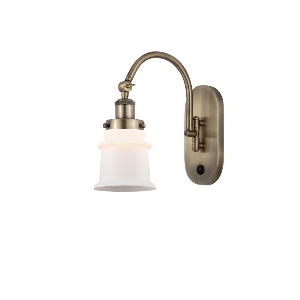 Innovations 918-1W-AB-G181S Canton 1 Light 6.5 inch Sconce in Antique Brass