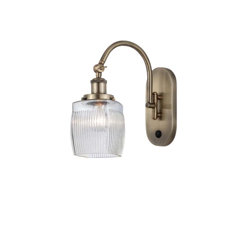 Innovations 918-1W-AB-G302 Colton 1 Light 5.5 inch Sconce in Antique Brass