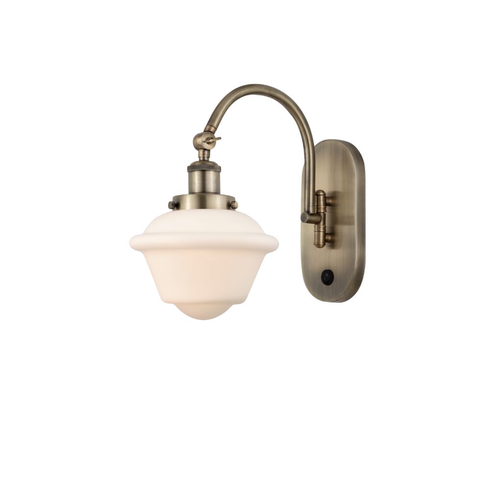 Innovations 918-1W-AB-G531 Oxford 1 Light 7.5 inch Sconce in Antique Brass