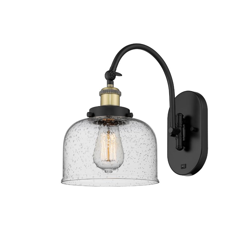 Innovations 918-1W-BAB-G74-LED Bell Sconce in Black Antique Brass