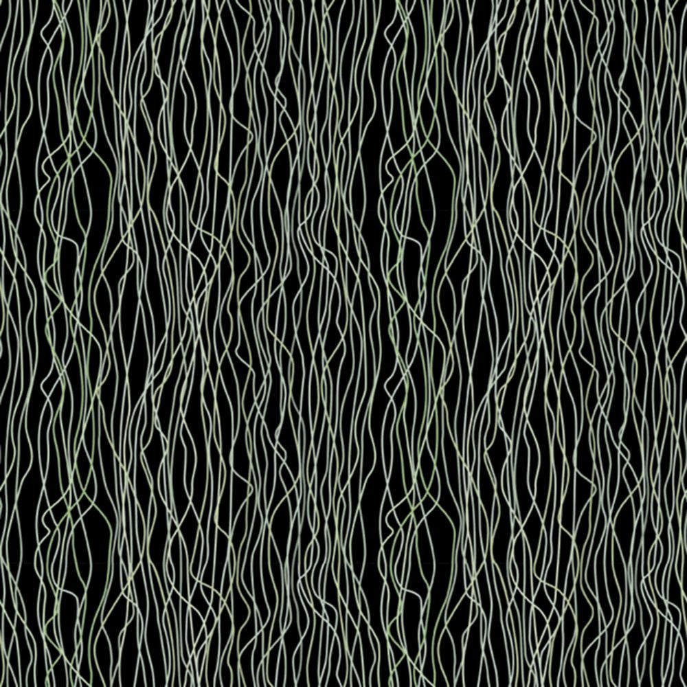 JF Fabrics 10197 1W8731 Wallcovering in Black,Green