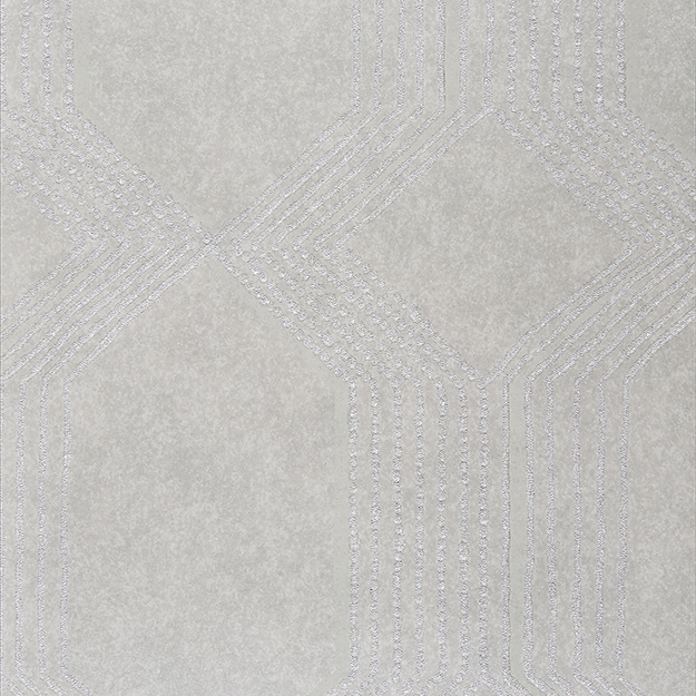 JF Fabrics 1588 96W7961  Wallcovering in Grey,Silver