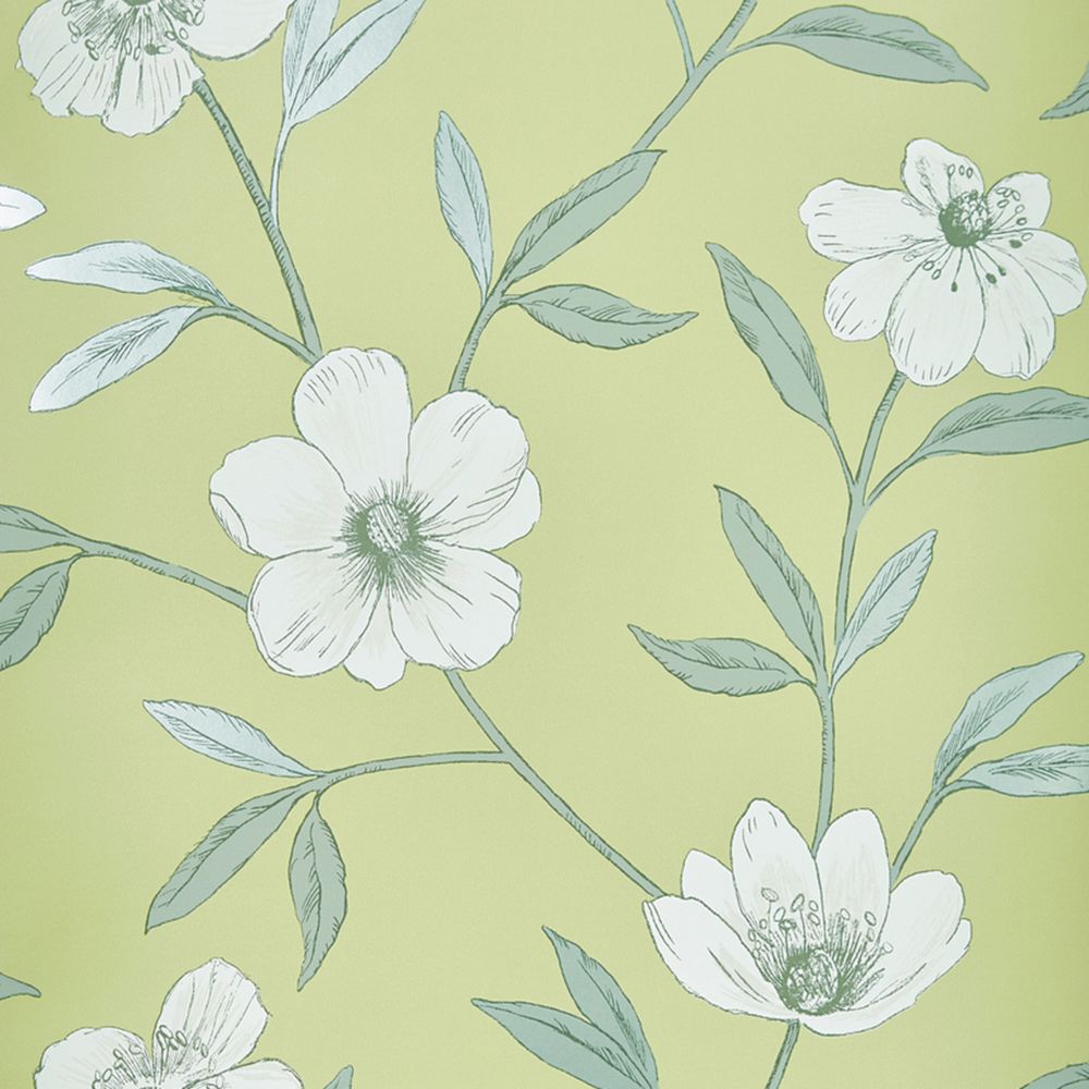 JF Fabrics 1595 73W8741 Sequoia Green Wallpaper