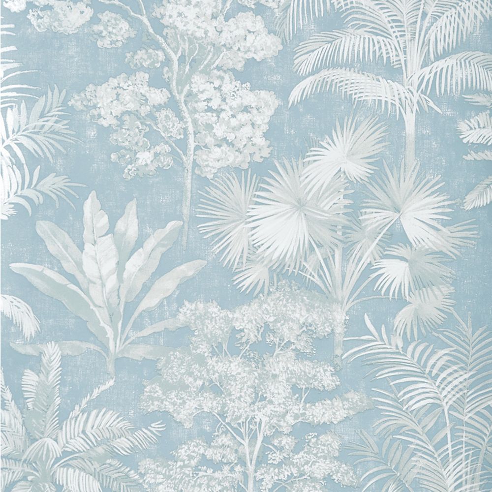 JF Fabrics 1598 63W8741 Sequoia Blue Wallpaper