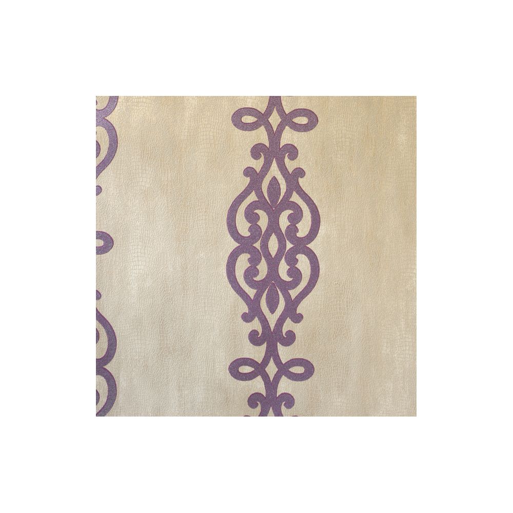 JF Fabrics 2116-56 Wallcovering Damask/stripe Straight Match Wallpaper