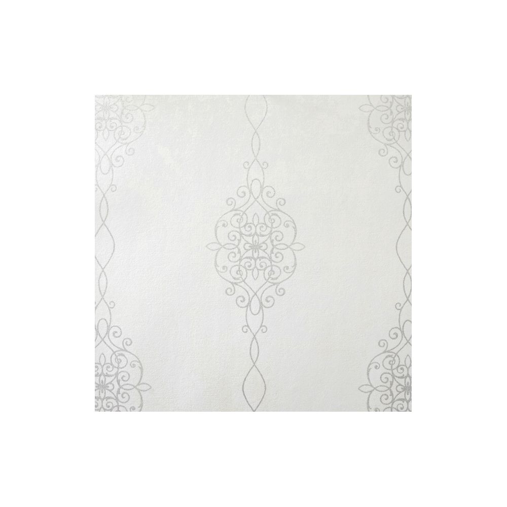 JF Fabrics 2118-91 Wallcovering Damask / Stripe Half Drop Wallpaper