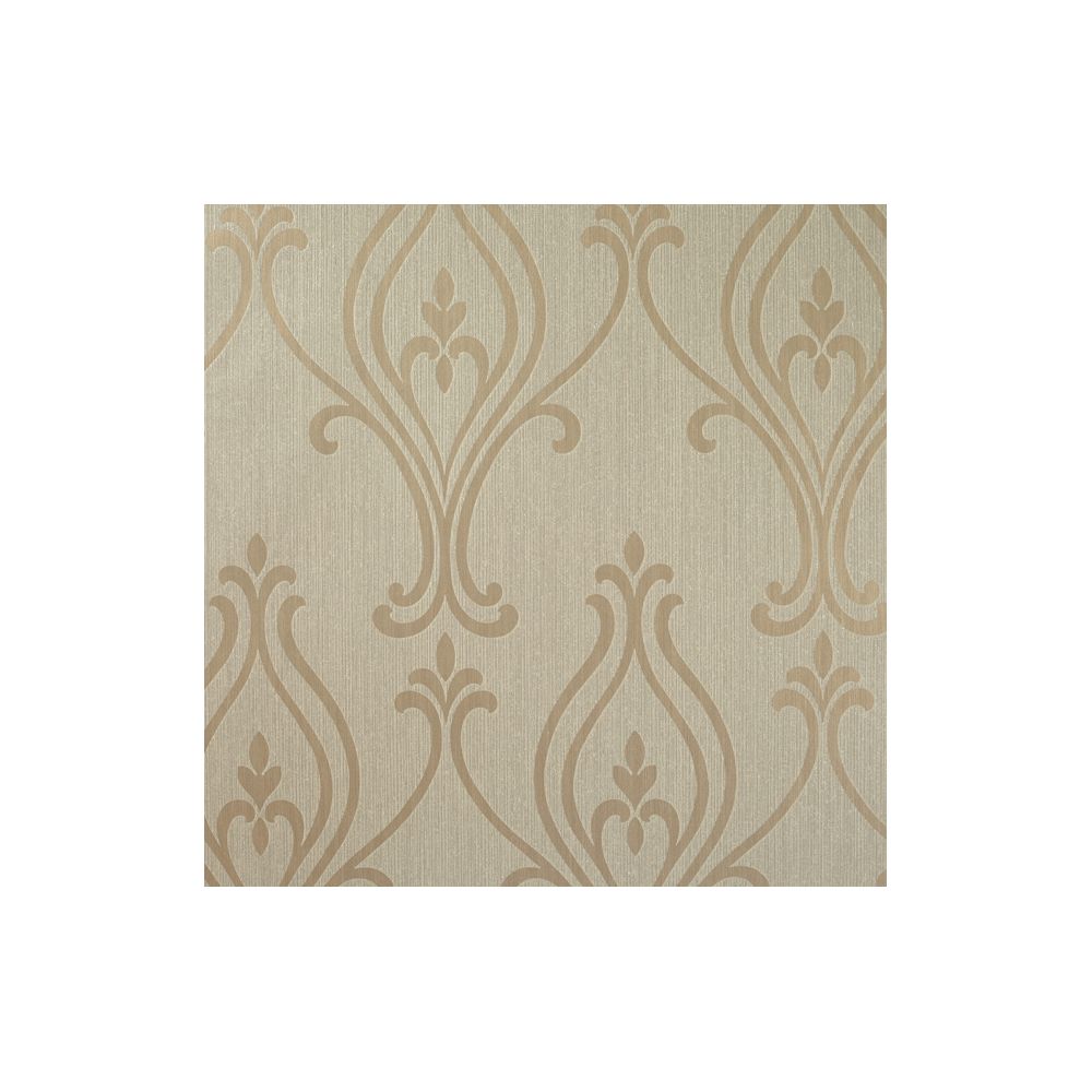 JF Fabrics 2127-36 Wallcovering Damask Straight Match Wallpaper