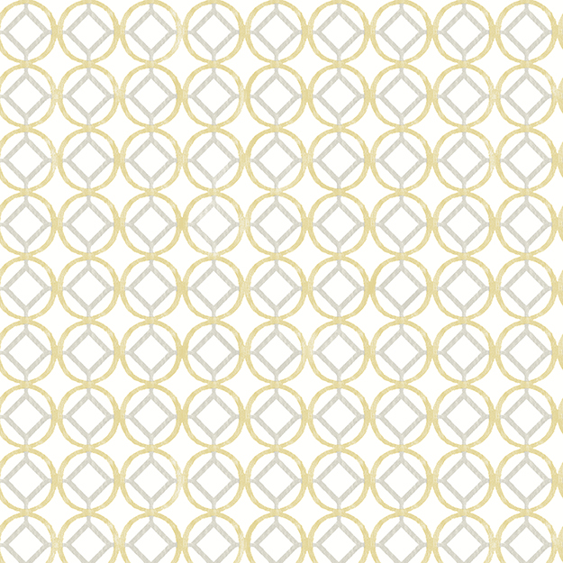 JF Fabrics 2198-14 Circles / Squares Geometric Straight Match Wallpaper