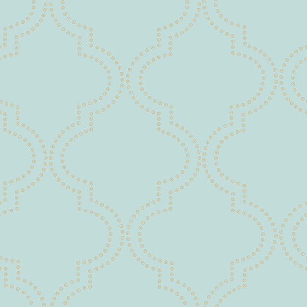 JF Fabrics 2199-63 Dotted Ogee Straight Match Wallpaper