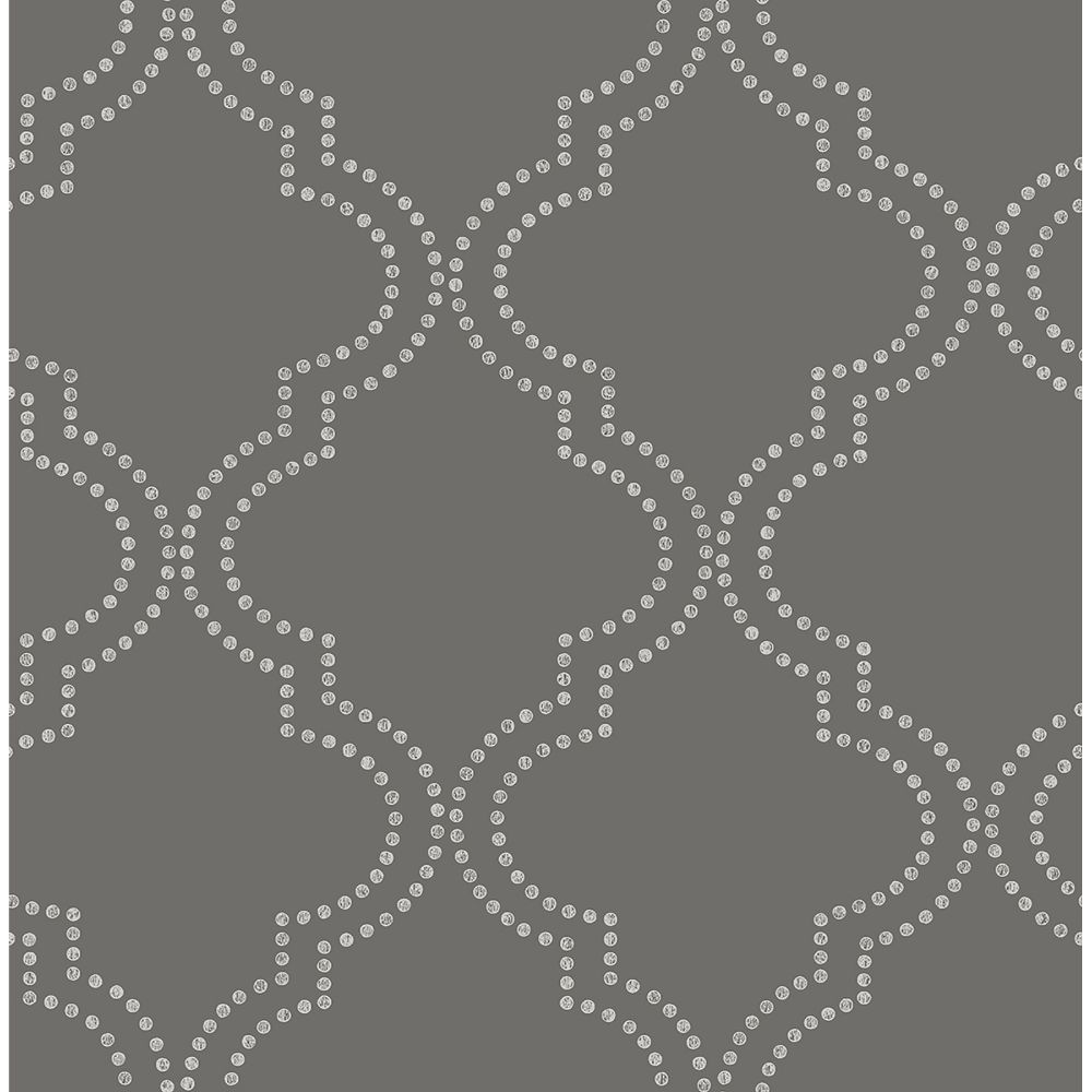 JF Fabrics 2199-98 W7651 Urbanscape Wallcoverings Non Woven Dotted Ogee Straight Match Wallpaper