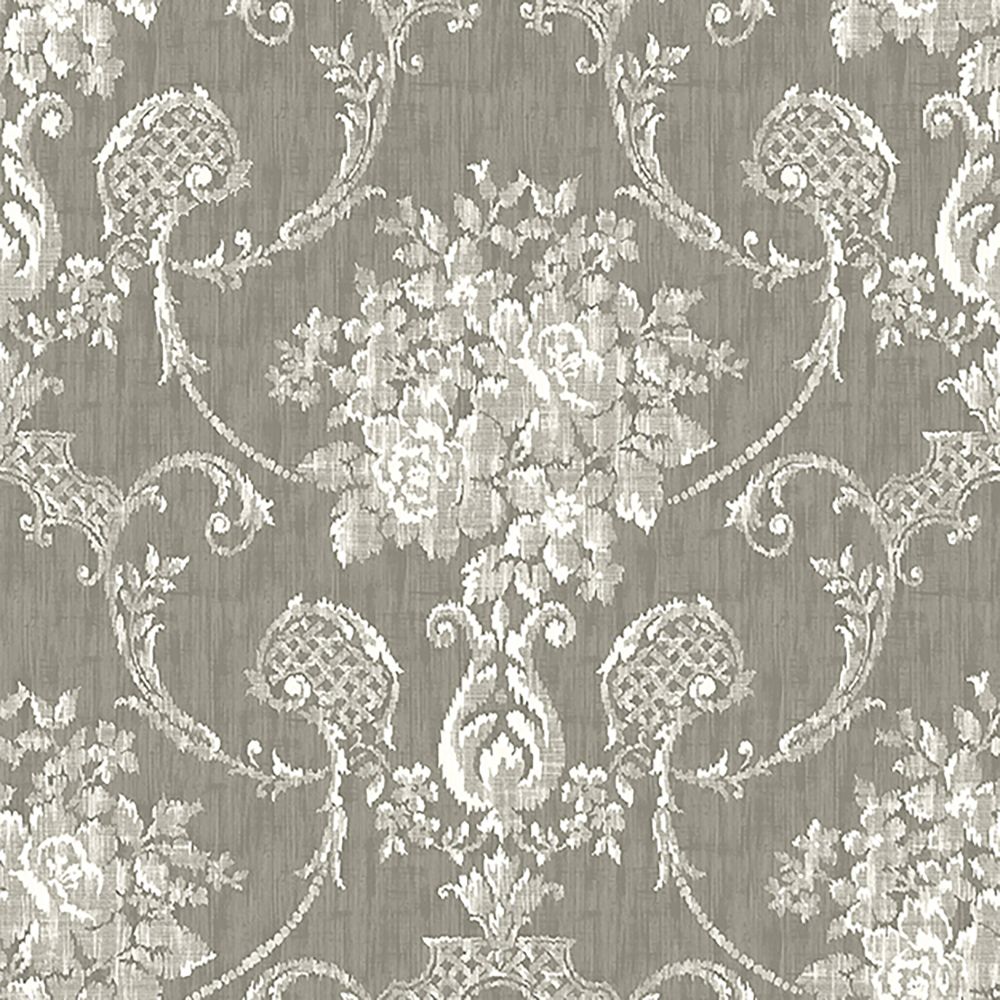 JF Fabrics 2208 95W7641 CROSSWINDS Grey/Silver Wallpaper