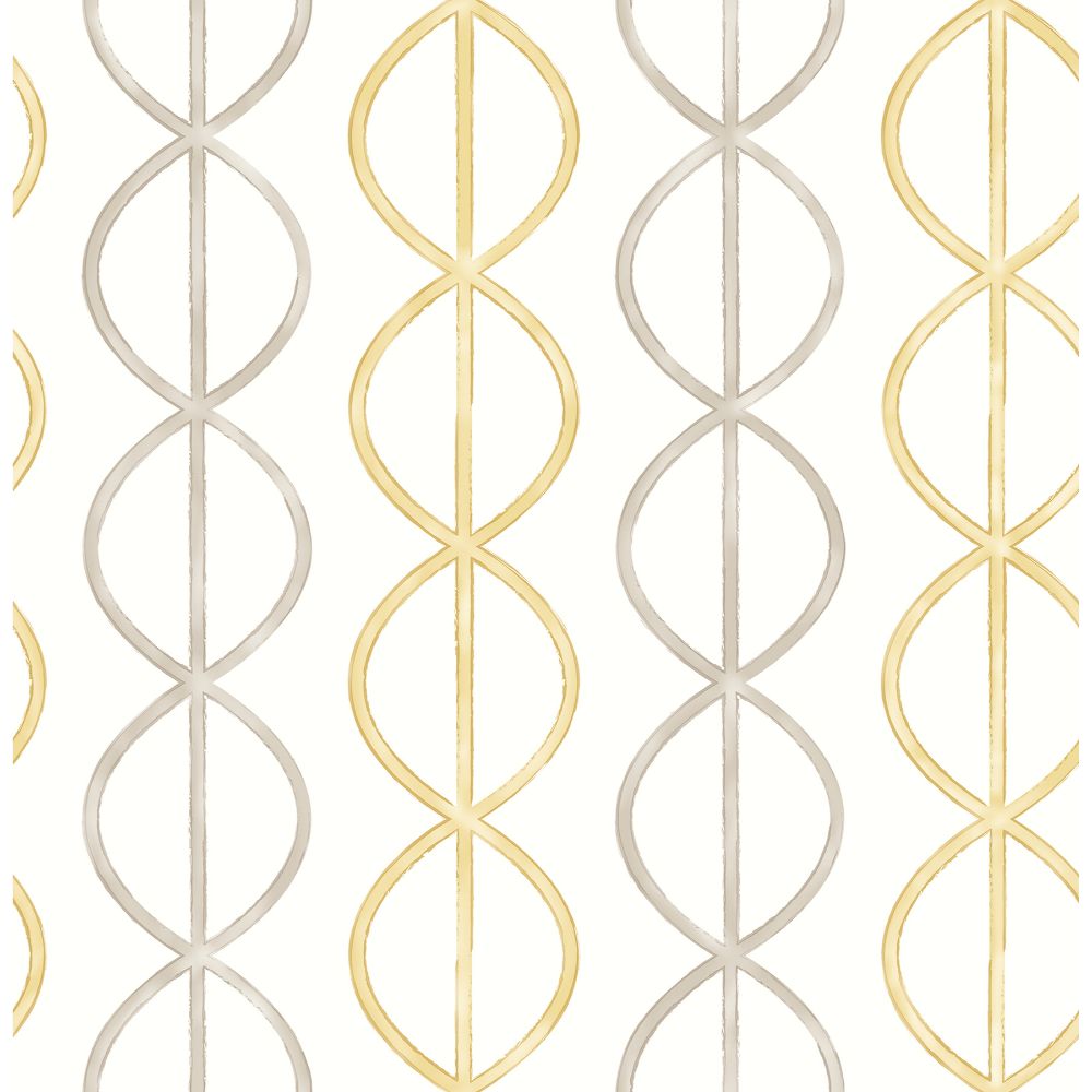 JF Fabrics 2217 14W7651  Wallcovering in Yellow,Gold
