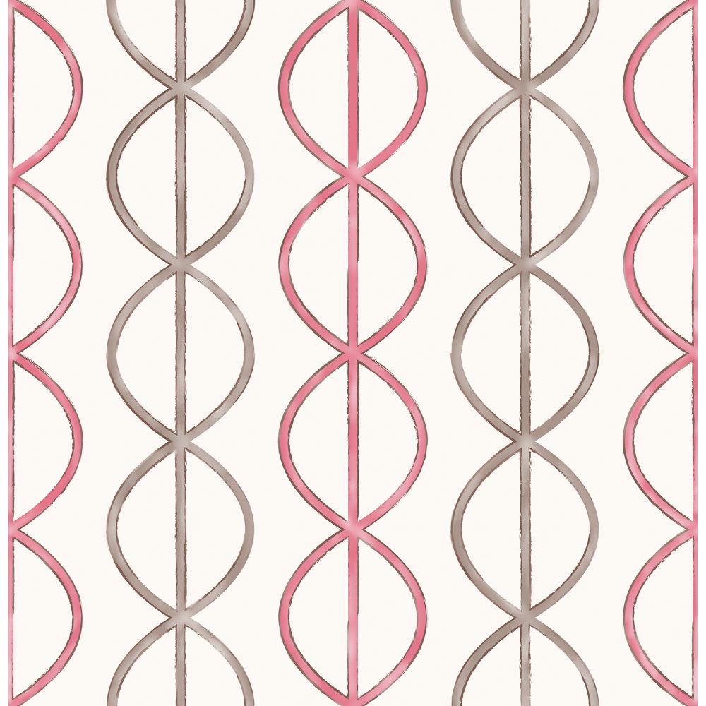 JF Fabrics 2217 42W7651  Wallcovering in Pink
