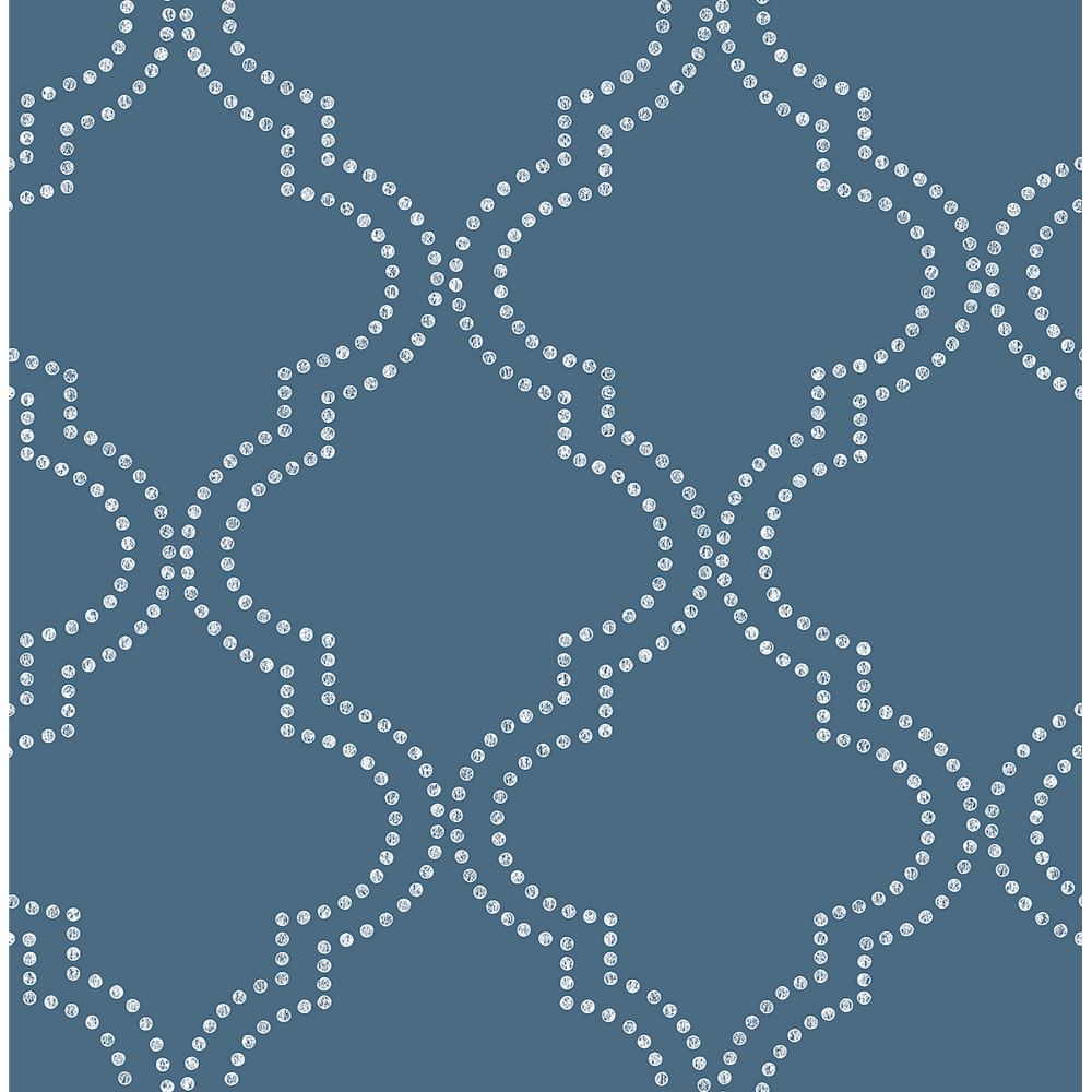 JF Fabrics 2218-67 W7651 Urbanscape Wallcoverings Non Woven Dotted Ogee Straight Match Wallpaper