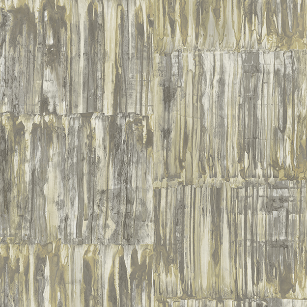 JF Fabric 2232 17W7931 Wallcovering in Grey,Silver,Yellow,Gold