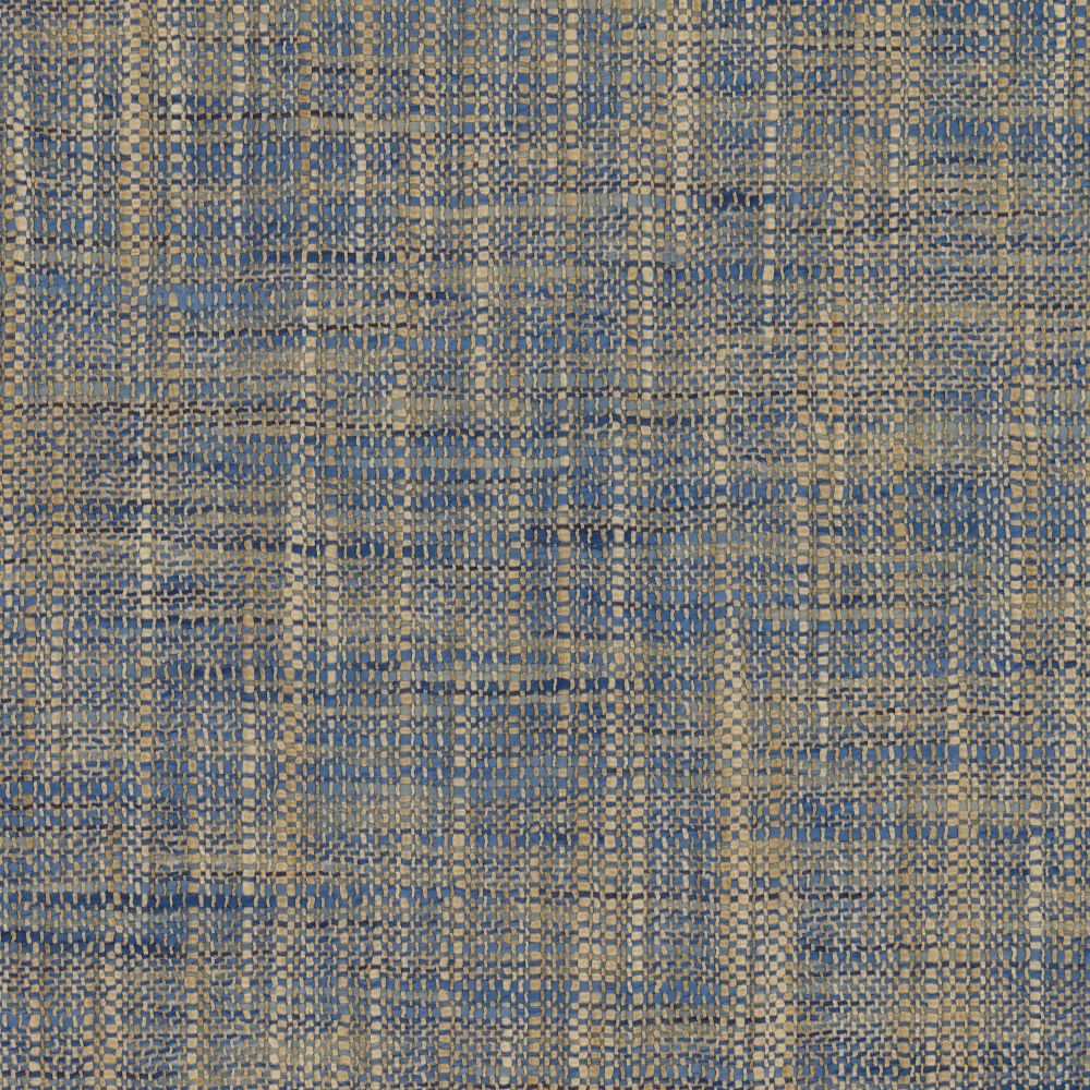 JF Fabrics 2702 68WF9061 Tones & Textures V1 Fan Deck Texture Wallcovering in Blue / Tan