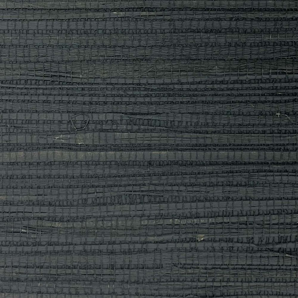 JF Fabrics 2710 98WF9061 Tones & Textures V1 Fan Deck Grasscloth & Natural Wallcovering in Charcoal