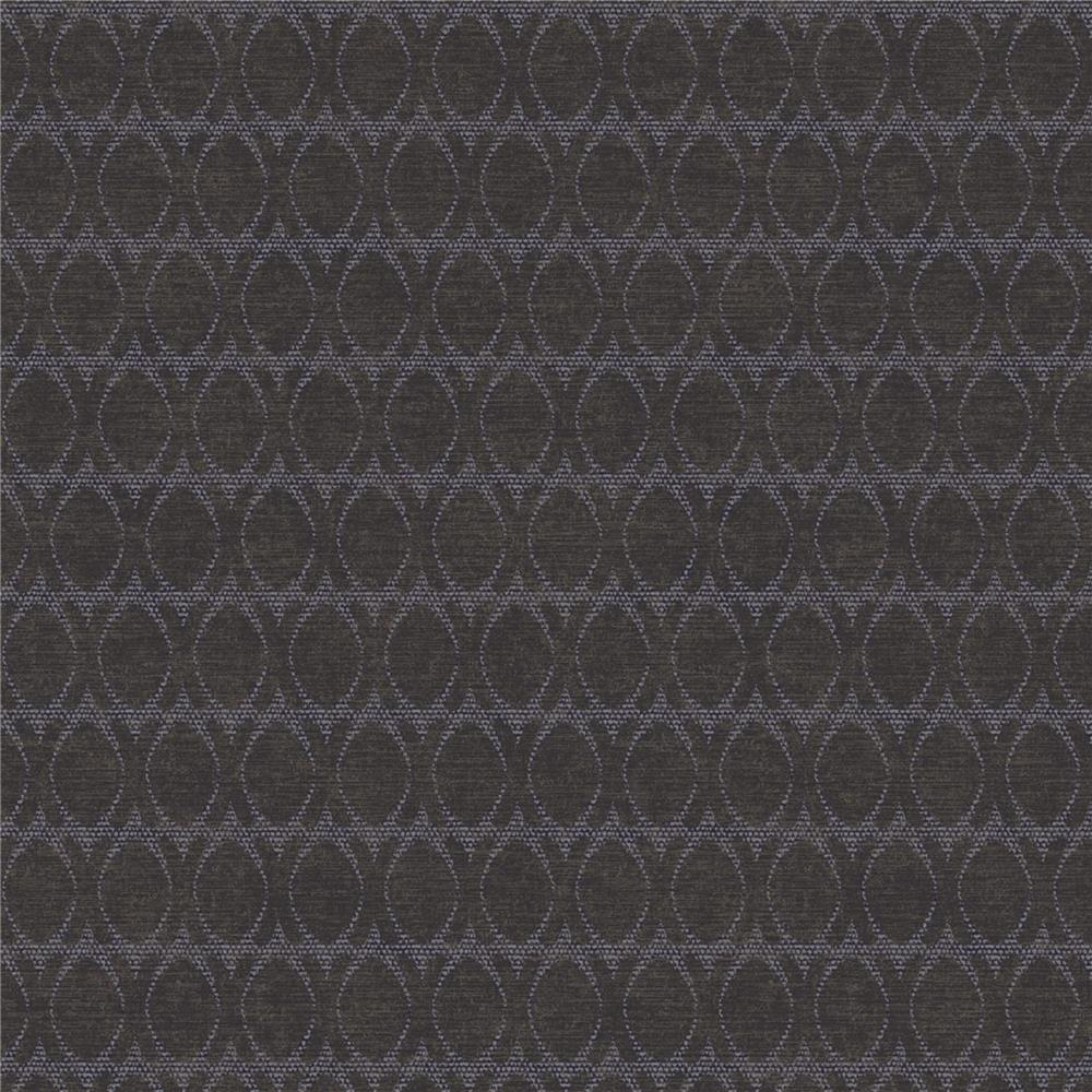 JF Fabrics 52070 67W8621 Karma Wallpaper in Indigo; Black